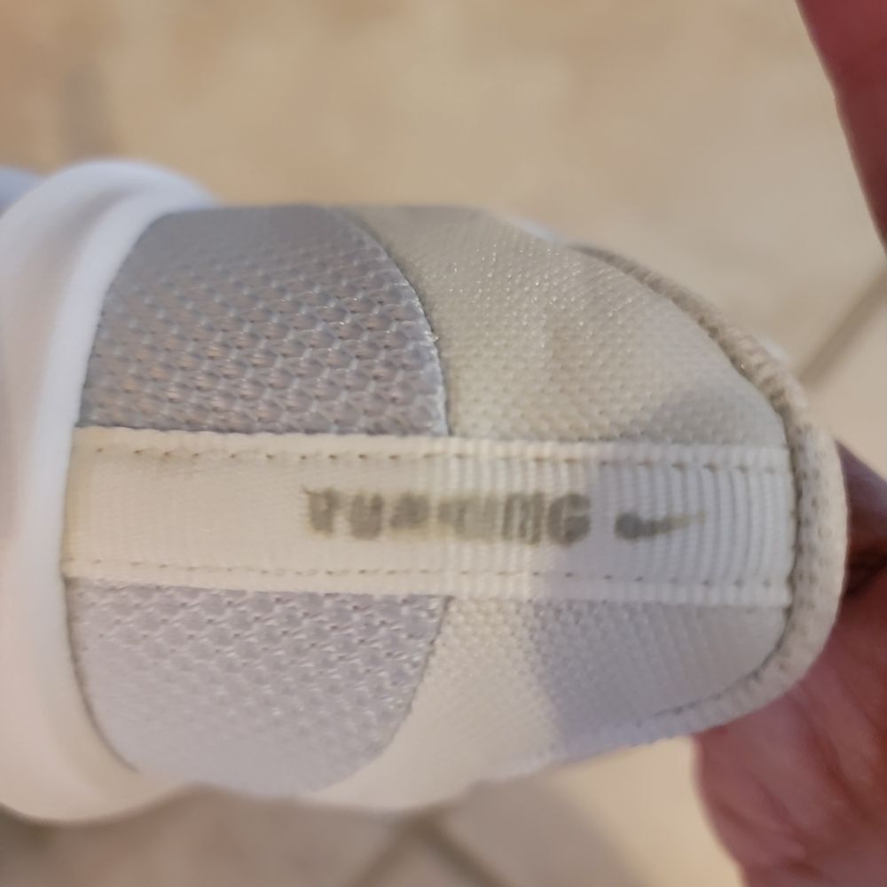 Nike White Sneakers with Silver Details - Picture 9 of 11